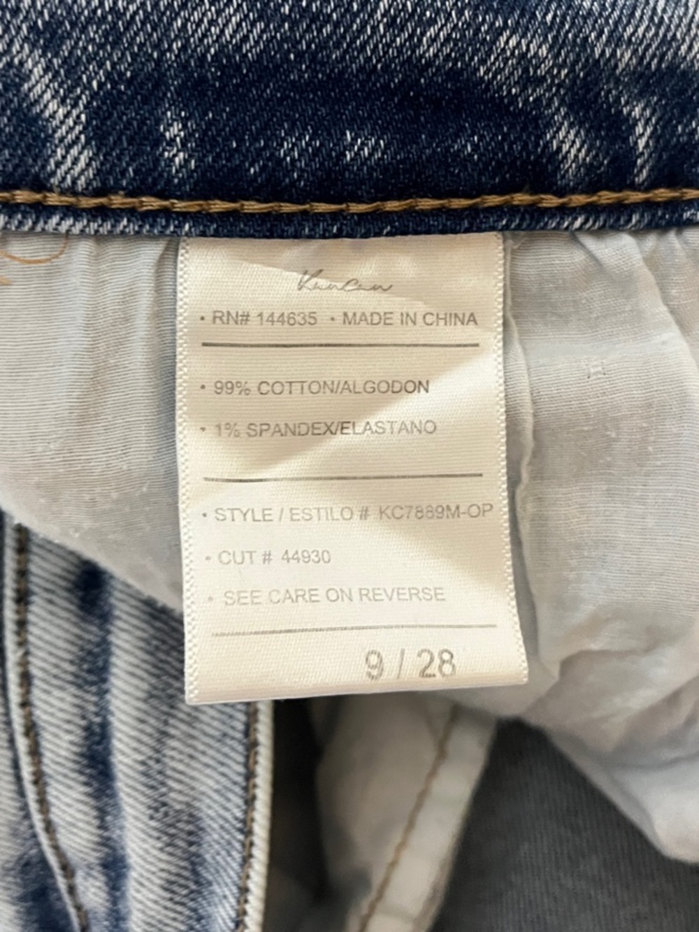 KanCan Light Wash Wide-Leg Jeans women’s size 9/28 - Picture 4 of 4